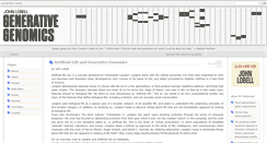 Desktop Screenshot of generativegenomics.com