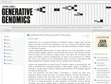 Tablet Screenshot of generativegenomics.com